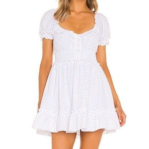 Majorelle Beckett Mini Dress in White